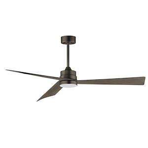 Vortex - 3 Blade Ceiling Fan with Light Kit-13.75 Inches Tall and 60 Inches Wide