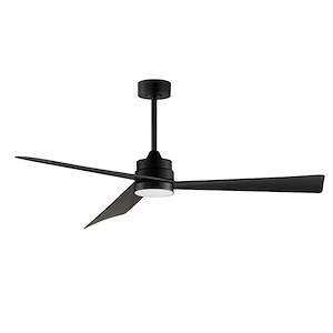 Vortex - 3 Blade Outdoor Ceiling Fan with Light Kit-13.75 Inches Tall and 60 Inches Wide