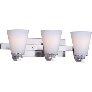 Conical 3 Light Traditional Bath Vanity Approved for Damp Locations - 230147