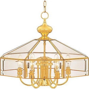 Bound Glass-7 Light Pendant in Traditional style-23 Inches wide by 17 inches high