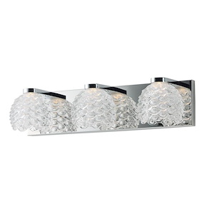Fringe-3 Light Bath Vanity-20.25 Inches wide by 4.75 inches high