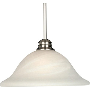 Essentials-1 Light Pendant in  style-13.25 Inches wide by 12 inches high