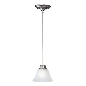 Malaga-One Light Mini Pendant in Transitional style-6 Inches wide by 5.25 inches high