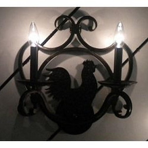 Two Light Wall Sconce - 14 Inches wide by 10.5 inches high - 605268