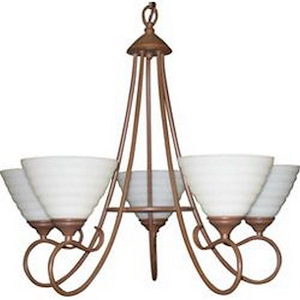 Five Light Chandelier-24.5 Inches wide by 24 inches high