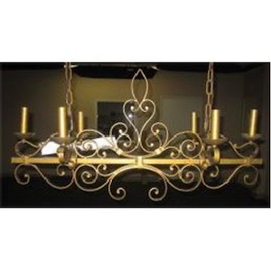 Six Light Chandelier-14.5 Inches wide by 17.5 inches high