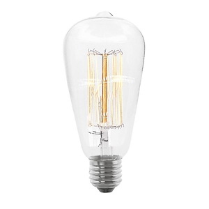 Accessory-120V 60W E26 Medium Base ST64 Replacement Lamp in Basic style-2.52 Inches wide by 5.4 inches high