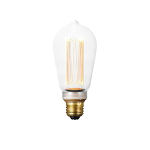Accessory-3.5W Dimmable LED E26 ST64 Classic Pattern Clear in Basic style-2.5 Inches wide by 5.5 inches high - 1027650