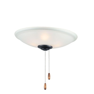 Basic-Max - 3 Light Ceiling Fan Light Kit-3.75 Inches Tall and 11.75 Inches Wide - 1306286
