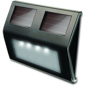 5.56 Inch 4 LED Solar-Powered Metal Deck Light (Pack of 4)