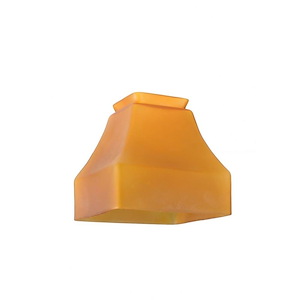 Bungalow - 5 Inch Frosted Amber Glass Shade