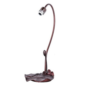 Lily - 1 Light Gooseneck Table Base-16 Inches Tall and 7 Inches Wide - 1098502