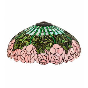 Cabbage Rose - 22 Inch Glass Shade - 824626