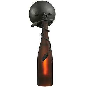 Tuscan Vineyard - 1 Light Wine Bottle Wall Sconce-16 Inches Tall and 5 Inches Wide - 1348625