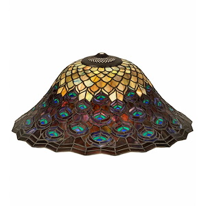 Tiffany Peacock Feather - 20 Inch Glass Shade - 830408