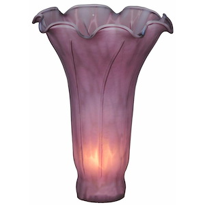Lavender Pond Lily - 4 Inch x 6 Inch Glass Shade