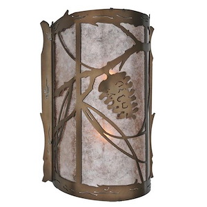 Whispering Pines - 2 Light Wall Sconce-14.5 Inches Tall and 10 Inches Wide - 1348813