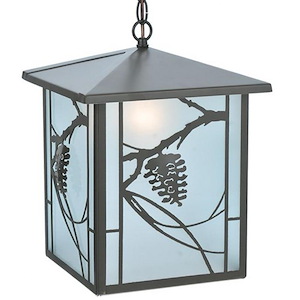 Whispering Pines - 1 Light Square Hanging Lantern Pendant-18.5 Inches Tall and 17 Inches Wide - 1348929