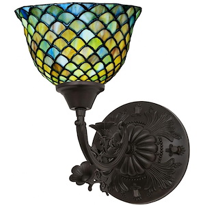 Tiffany Fishscale - 8 Inch One Light Wall Sconce - 823475