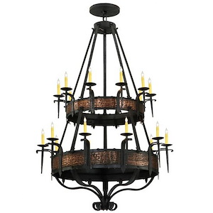 Costello - 20 Light 2-Tier Chandelier-71 Inches Tall and 48 Inches Wide - 1348995