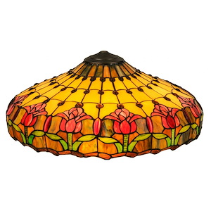 Colonial Tulip - 22 Inch Glass Shade