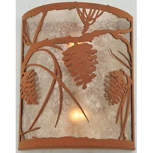 Whispering Pines - 2 Light Wall Sconce-12 Inches Tall and 10 Inches Wide - 1349058