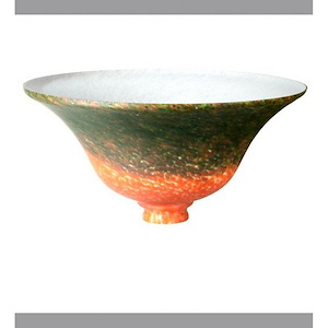Pate-De-Verre - 10.5 Inch Bell Glass Shade - 828528