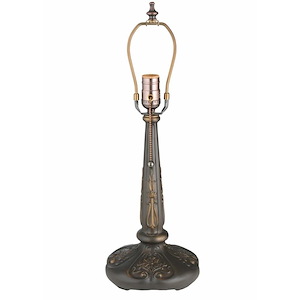 One Light Nouveau Flower Table Lamp Base