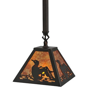 Loon - 1 Light Square Mini Pendant-24.25 Inches Tall and 10.75 Inches Wide - 1349535