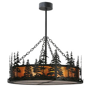 Tall Pines - 4 Light Inverted Pendant-40 Inches Tall and 36.5 Inches Wide - 1349612