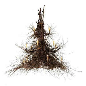 Twigs - 15 Light 3-Tier Chandelier-93 Inches Tall and 72 Inches Wide - 1349751