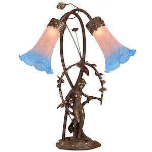Trellis Girl Lily - 17 Inch 2 Light Accent Lamp