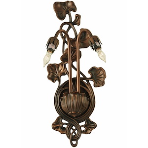 Pond Lily - 7 Inch Two Light Wall Sconce Hardware