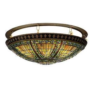 Fleur-de-lis - 72W 8 LED Flush Mount-15.25 Inches Tall and 43.5 Inches Wide - 1350345