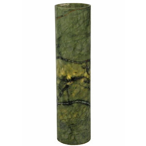 4 Inch W X 15.75 Inch H Cylinder Jadestone Green Flat Top Candle Cover