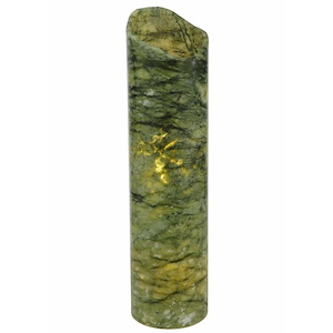 4 Inch W Cylindre Green Jadestone Shade