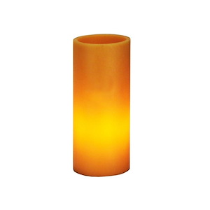 3 Inch W Cylindre Amber Poly Resin Shade