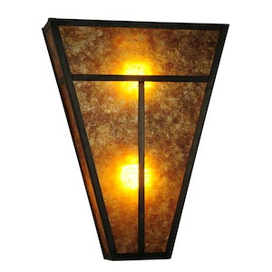 T Mission - 2 Light Wall Sconce-18 Inches Tall and 14 Inches Wide - 1350459