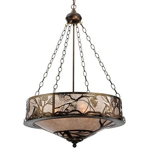 Whispering Pines - 4 Light Inverted Pendant-40 Inches Tall and 24 Inches Wide - 1350463
