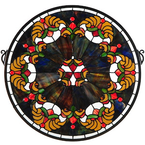 18 Inch W X 18 Inch H Middleton Stained Glass Window - 444949