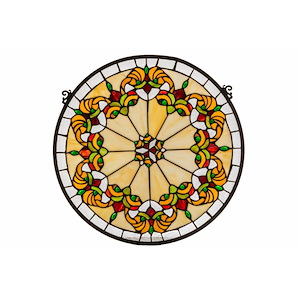 18 Inch W X 18 Inch H Middleton Stained Glass Window - 444948