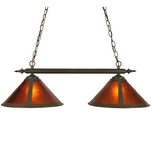 Sutter - 2 Light Island Pendant-16 Inches Tall and 15 Inches Wide - 1350669