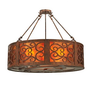 Dean - 4 Light Inverted Pendant-24 Inches Tall and 30 Inches Wide - 1350673