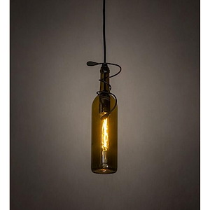 Tuscan Vineyard - 1 Light Mini Pendant-15 Inches Tall and 4 Inches Wide - 1350742