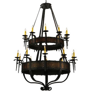 Costello - 20 Light 2-Tier Chandelier-72 Inches Tall and 48 Inches Wide - 1350964
