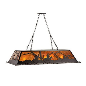 Duke - 9 Light Oblong Pendant-27.5 Inches Tall and 36 Inches Wide - 1351009