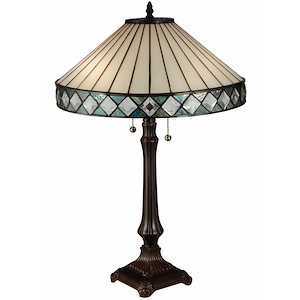 25 Inch H Diamondring Table Lamp