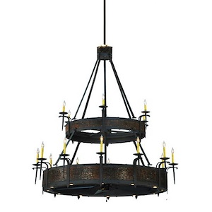 Costello - 18 Light 2-Tier Fandelier-100 Inches Tall and 74 Inches Wide - 1351026