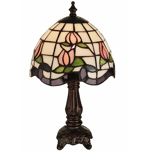 12 Inch H Roseborder Mini Lamp - 1209266