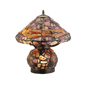 18.5 Inch H Dragonfly Agata Table Lamp - 445078